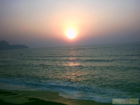 magnifique coucher de soleil.